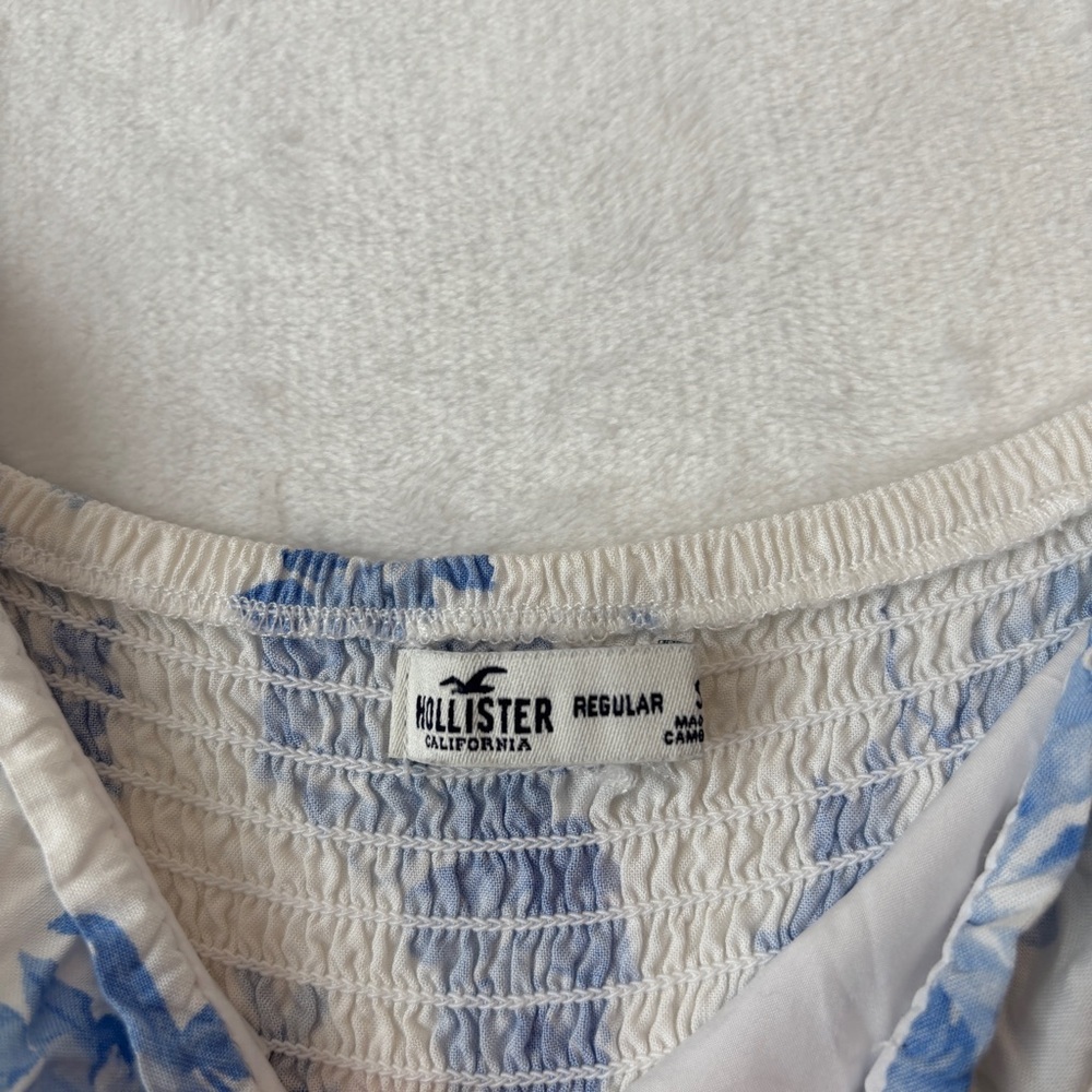 Hollister floral White Blue‎ Midi Sundress small - Picture 8 of 12